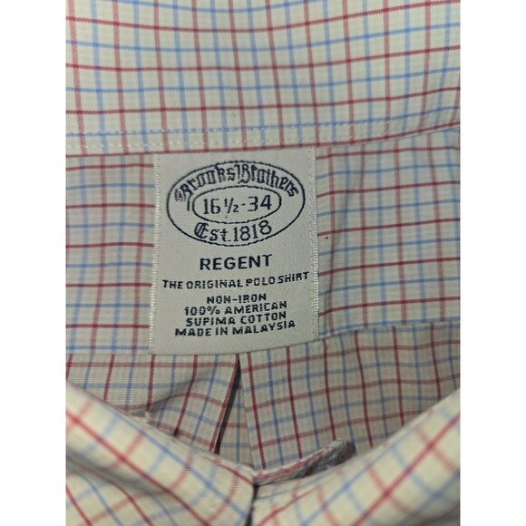 Brooks Brothers Mens Regent Non-Iron Button-Down Shirt 16.5-34 - Large - Picture 5 of 6